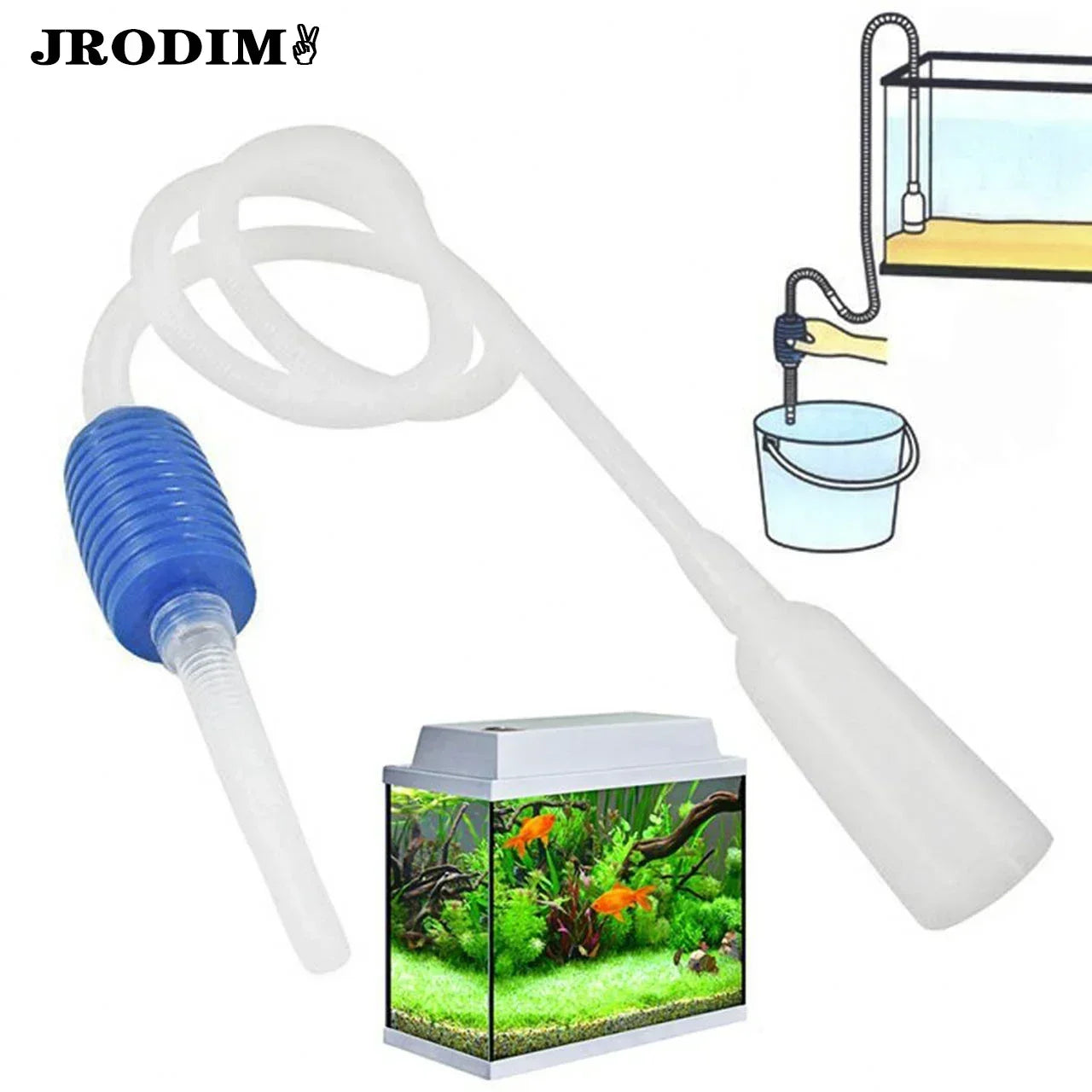 1.5M Aquarium Clean Vacuum Water Change Changer Gravel Aquarium Simple Fish Tank Vacuum Siphon Pump Cleaner